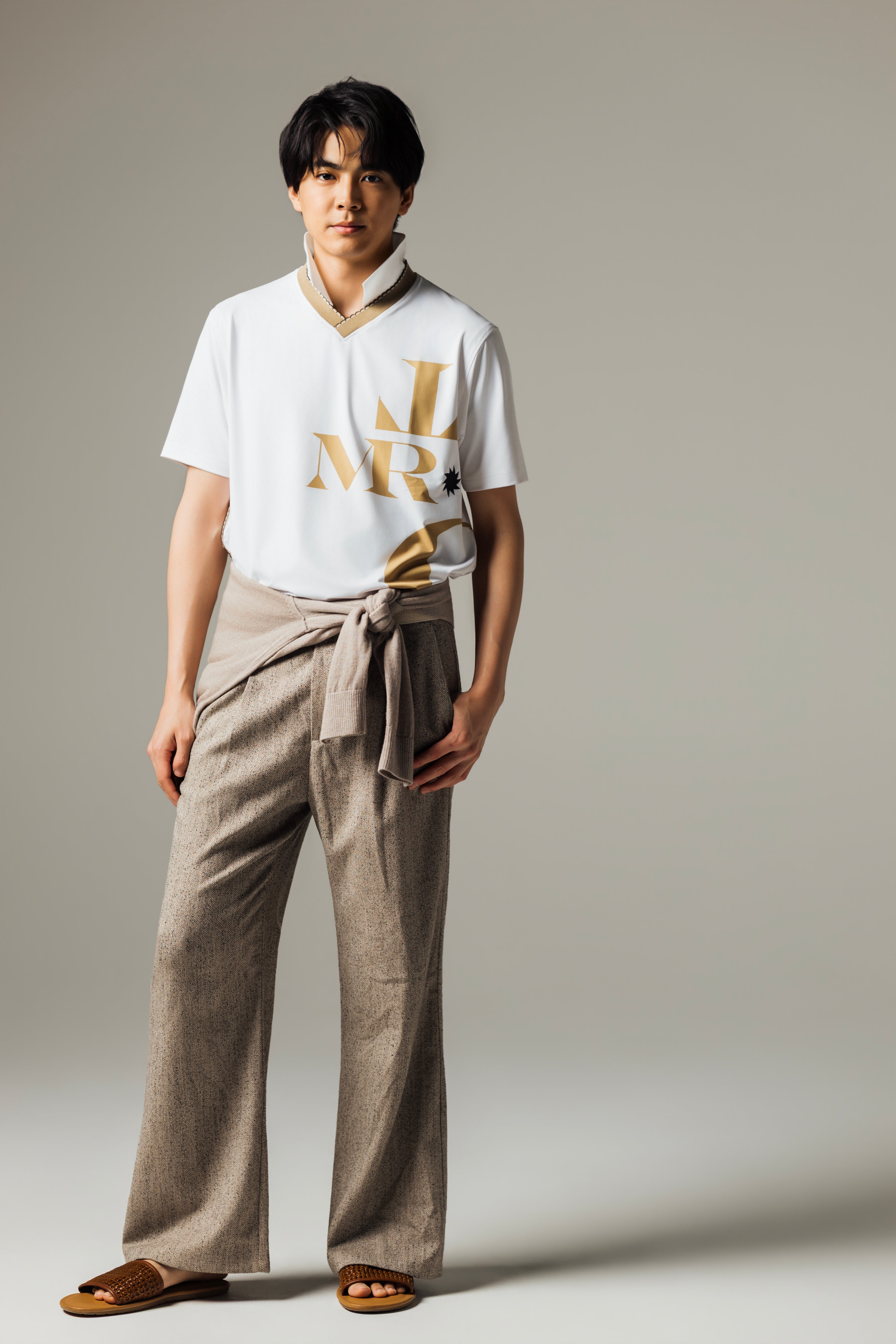 MEN’S｜パフォーマンス<br> MR グラフィック ポロ｜<br>高伸縮 - ホワイト