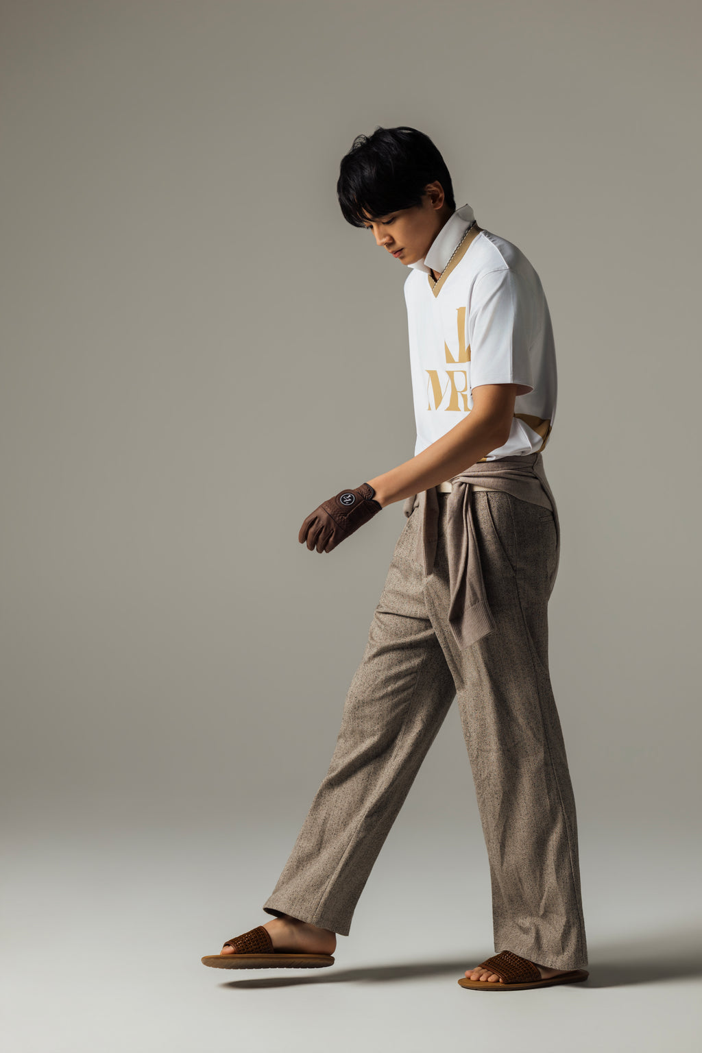 MEN’S｜パフォーマンス<br> MR グラフィック ポロ｜<br>高伸縮 - ホワイト