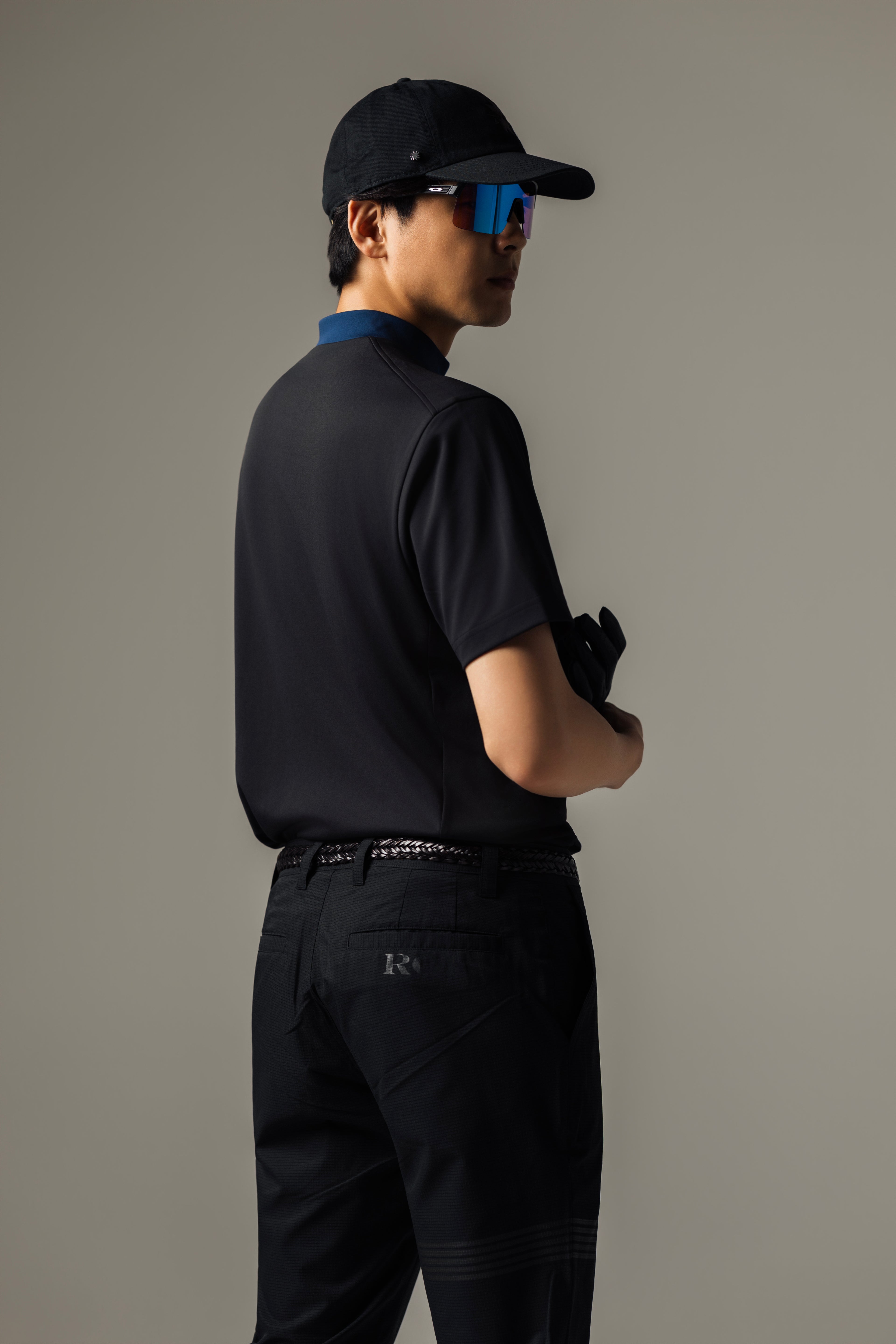 MEN’S｜クール パフォーマンス <br>スラックス｜接触冷感・UVカット - ブラック
