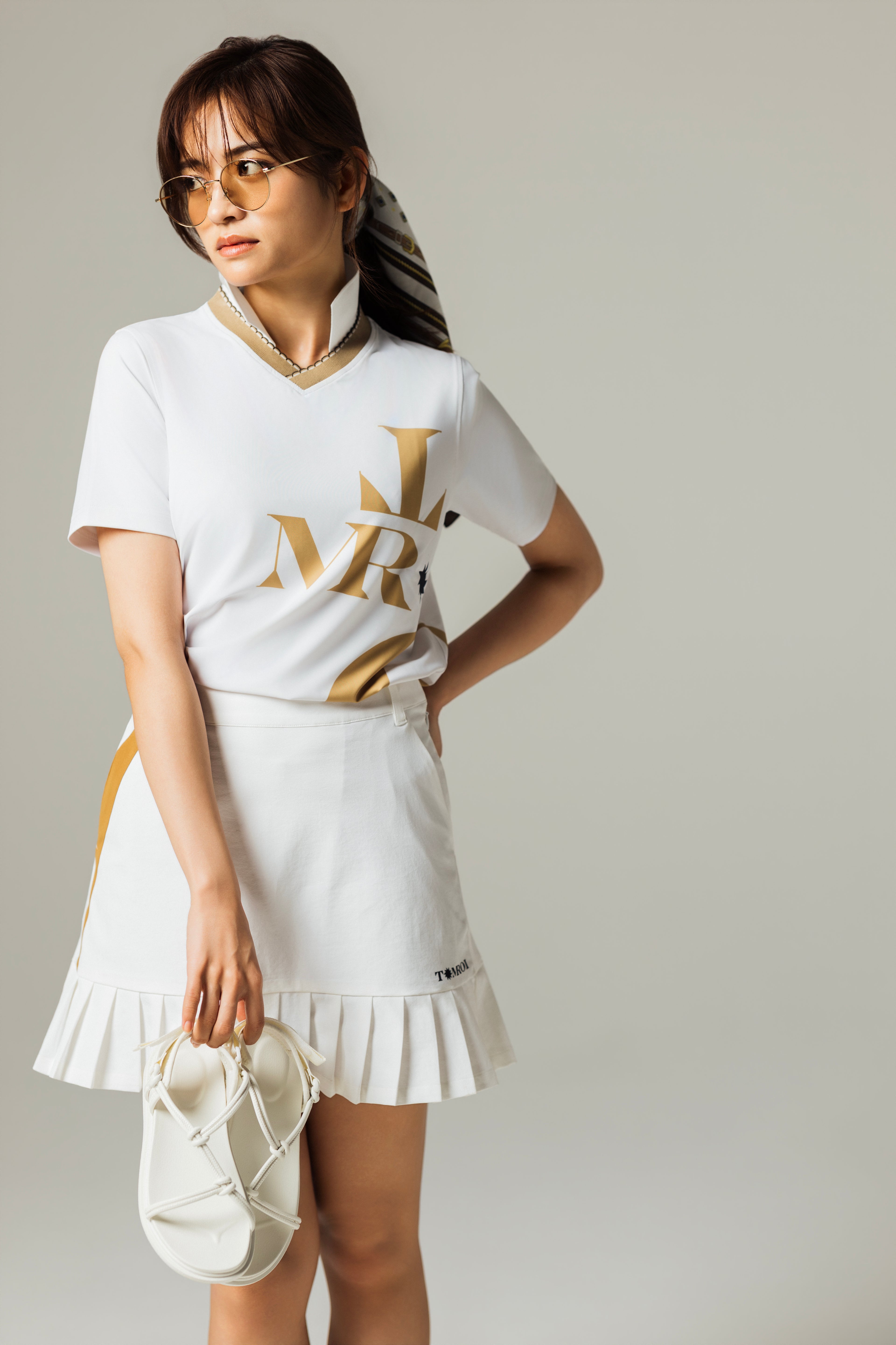 WOMEN’S｜パフォーマンス<br> MR グラフィック ポロ - ホワイト