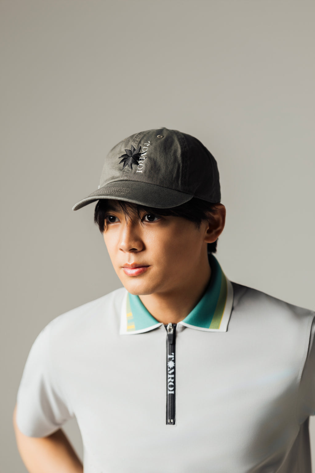 UNISEX｜ロゴキャップ - オリーブ