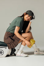 UNISEX｜ロゴキャップ - オリーブ
