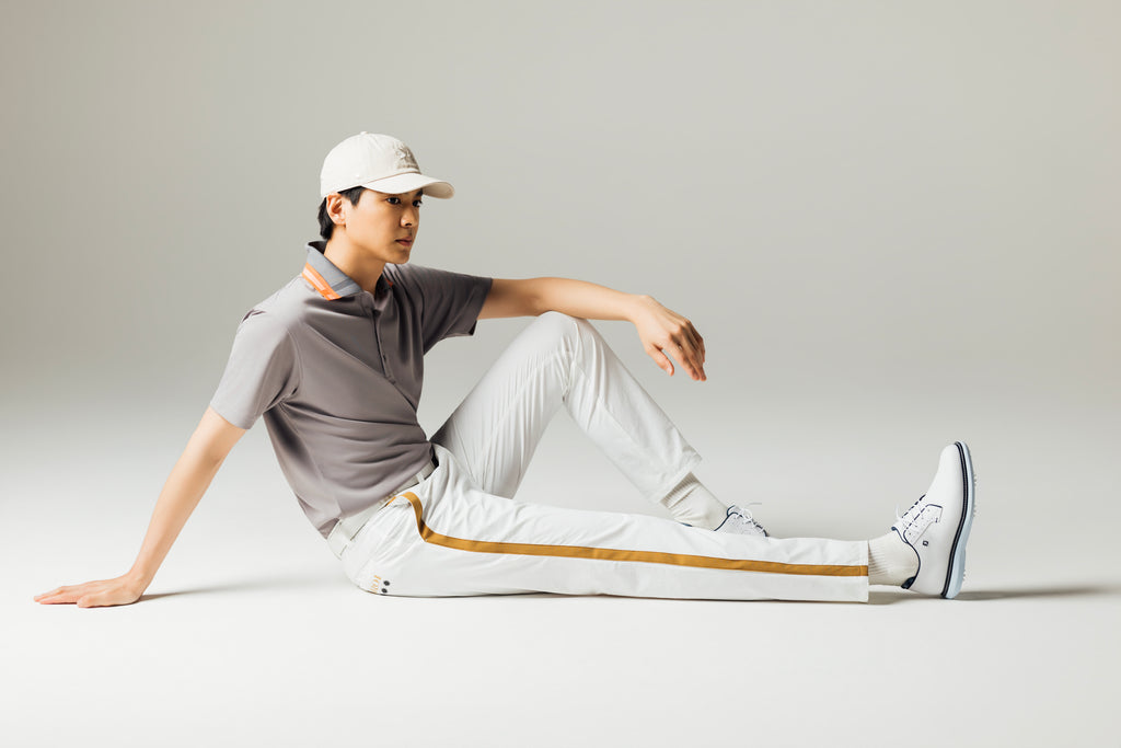 MEN’S｜パフォーマンス <br>ライン スラックス｜<br>高伸縮2WAYストレッチ - ホワイト