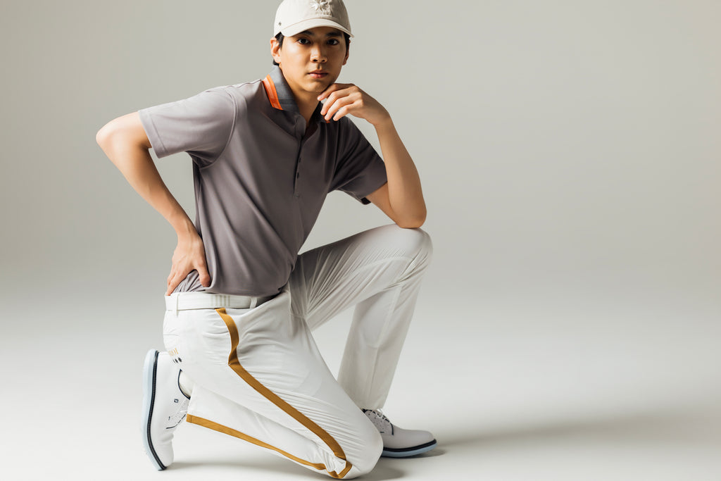 MEN’S｜パフォーマンス <br>ライン スラックス｜<br>高伸縮2WAYストレッチ - ホワイト
