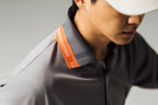MEN’S｜パフォーマンス <br>ロゴ ポロ｜吸水速乾・UVカット - グレー