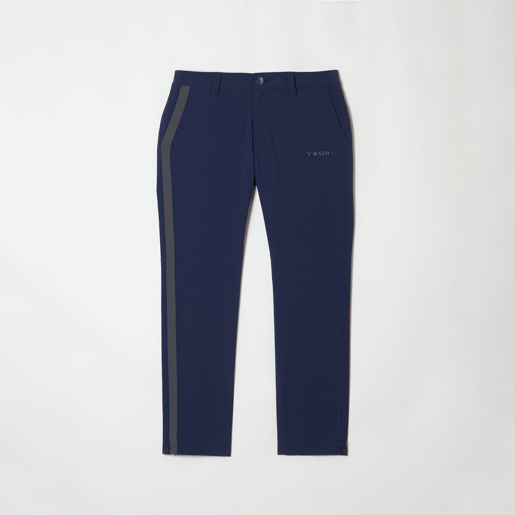 MEN’S｜パフォーマンス <br>ライン スラックス｜<br>高伸縮2WAYストレッチ - ネイビー