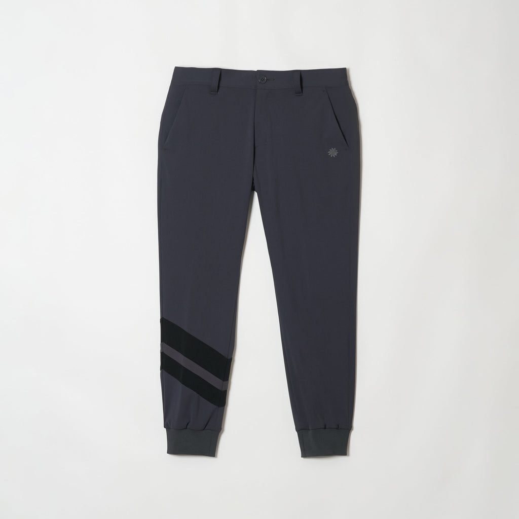 MEN’S｜クール パフォーマンス<br> ライン ジョガー｜<br>接触冷感・UPF50 - ブラック