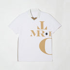 MEN’S｜パフォーマンス<br> MR グラフィック ポロ｜<br>高伸縮 - ホワイト