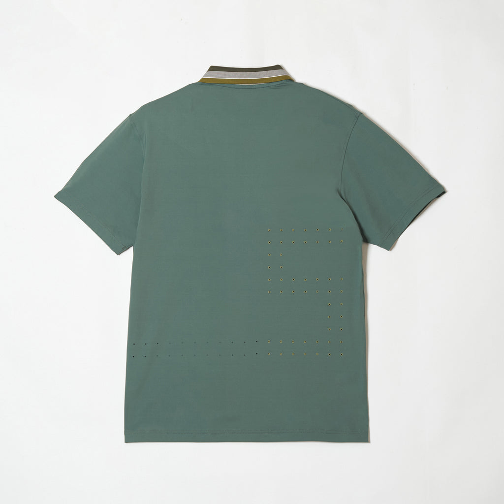 MEN’S｜パフォーマンス <br>ジップ ポロ｜高伸縮
