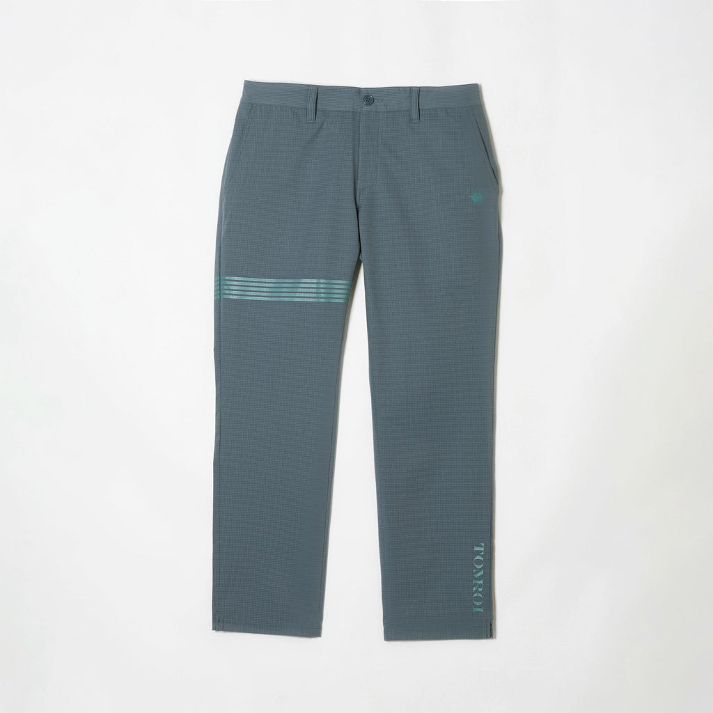 MEN’S｜クール パフォーマンス <br>スラックス｜接触冷感・UVカット - ライトブルー
