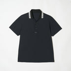 MEN’S｜パフォーマンス <br>ロゴ ポロ｜吸水速乾・UVカット - ブラック