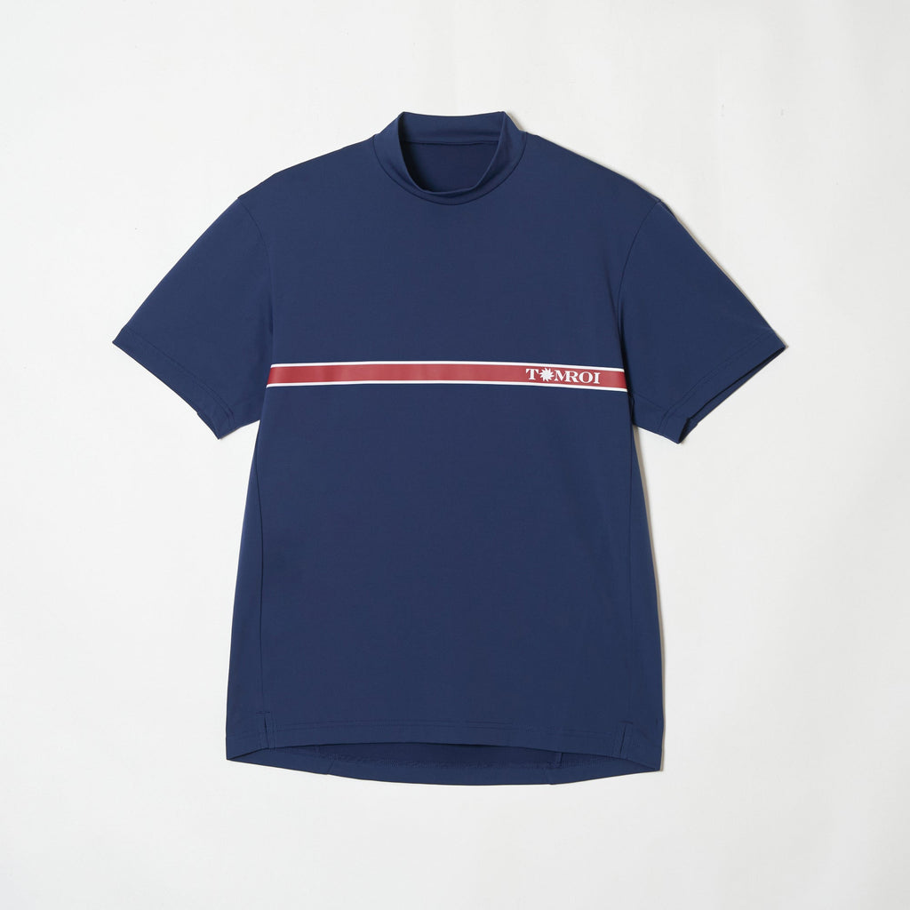 MEN’S｜パフォーマンス<br>ライン モックネック - ブルー