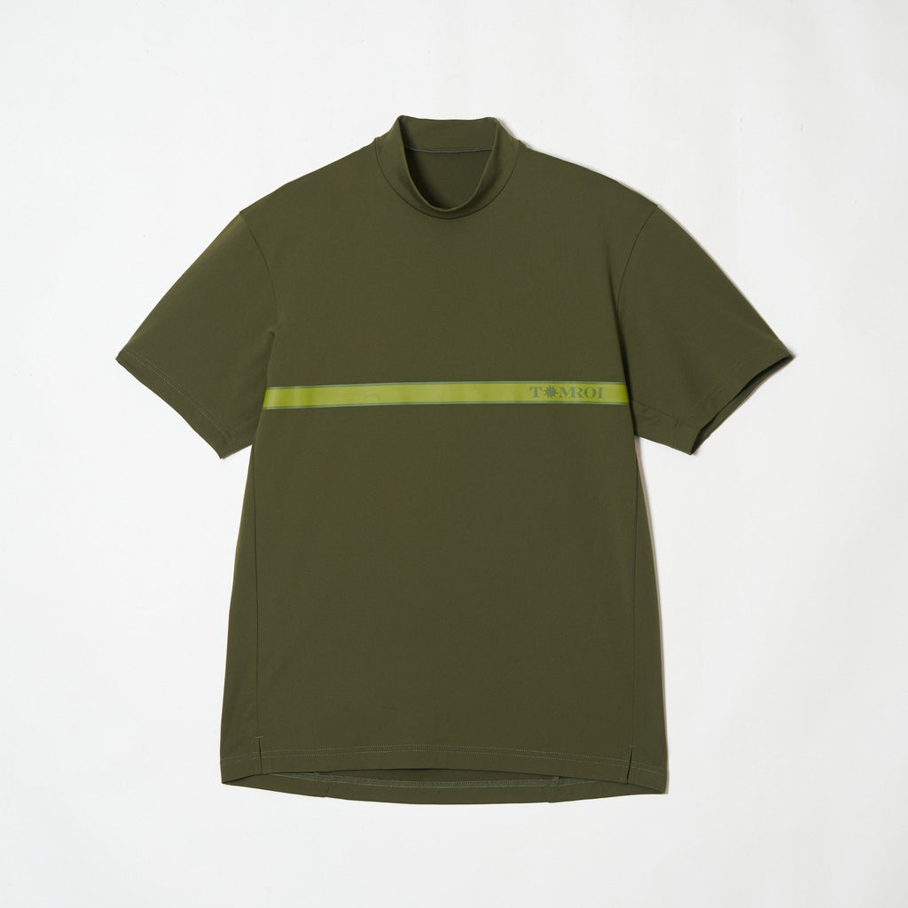 MEN’S｜パフォーマンス<br>ライン モックネック - カーキ