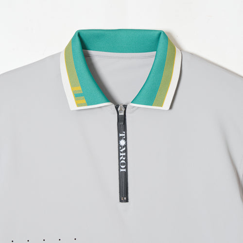 MEN’S｜パフォーマンス <br>ジップ ポロ｜高伸縮