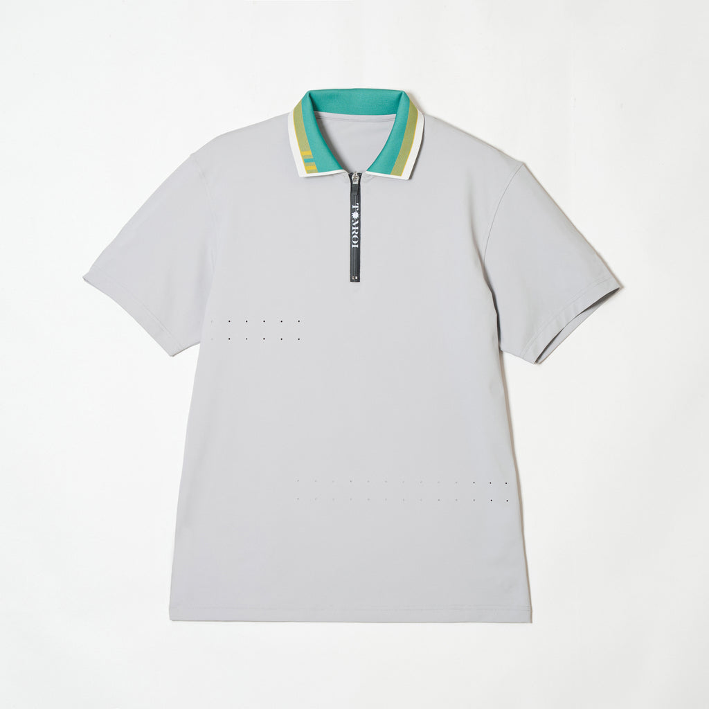 WOMEN’S｜パフォーマンス<br>ジップ　ポロ｜高伸縮｜