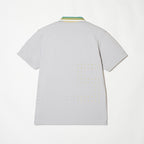 MEN’S｜パフォーマンス <br>ジップ ポロ｜高伸縮 - ライトグレー