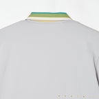 MEN’S｜パフォーマンス <br>ジップ ポロ｜高伸縮 - ライトグレー