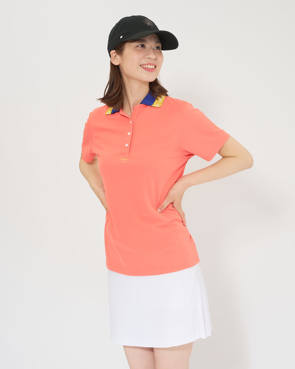 WOMEN’S｜パフォーマンス<br>ロゴ ポロ｜吸水速乾・UVカット